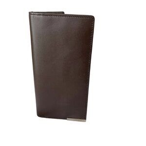 Tod's Italy Brown Barretta MET Leather Vertical‎ Wallet, XAMBRRB7449PULS81